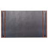Dacasso Walnut & Leather 34" x 20" Side-Rail Desk Pad PR-8401